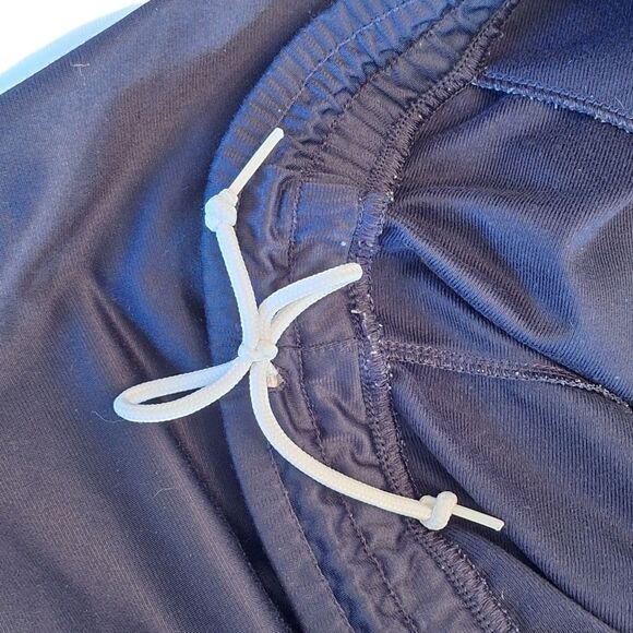 Nike Basketball Pants VTG Y2K Navy Blue White Stripes Zip Ankle XXL Men size 2XL - Picture 10 of 11